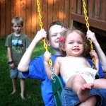 Kids on Swing